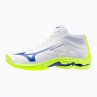 Buty sportowe męskie - Buty do siatkówki Mizuno Wave Lightning Pro Mid white/lighting yellow/dazzling blue WYSYŁKA W 24H 30 DNI NA ZWROT - miniaturka - grafika 1
