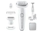 Depilatory i golarki damskie - Braun Silk 9 9-241 Biało-srebrny - miniaturka - grafika 1