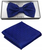 Krawaty i muchy męskie - MUSZKA + POSZETKA do Koszuli Męska Żakardowa e8 - miniaturka - grafika 1