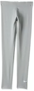 Nike dziewczęce G NSW Favorites Swsh Lggng Lbr legginsy, Lt Smoke Grey/White, 7 Lata - Legginsy - miniaturka - grafika 1