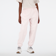Spodnie damskie - Spodnie damskie New Balance WP23553WAN  różowe - miniaturka - grafika 1