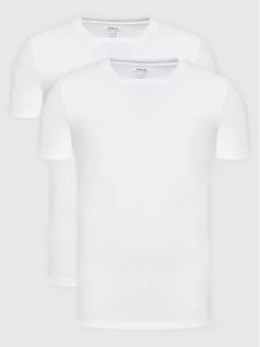 Koszulki męskie - Ralph Lauren Polo Komplet 2 t-shirtów Core Replen 714835960002 Biały Slim Fit - grafika 1