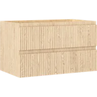 Szafki łazienkowe - Mexen Rivel szafka łazienkowa podumywalkowa 80 cm, 2 szuflady, ryflowana , dąb - 91A20-08047-2-BFF81 - miniaturka - grafika 1