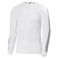 Koszulki sportowe męskie - Helly Hansen Dry Stripe Crew, biały - miniaturka - grafika 1