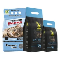 Żwirek dla kotów - MIX Żwirków Benek, Cat Royale - Naturalny 25l - miniaturka - grafika 1