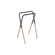 Wieszaki łazienkowe - Stojak na ręczniki UMBRA PLUS z bambusem 46 x 49 x 82 cm czarny - miniaturka - grafika 1