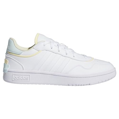 adidas Damskie Hoops 3.0 Se półbuty niepiłkarskie, FTWR białe/łatwe żółte/Halo Mint, 41 EU, Ftwr Biały Easy Yellow Halo Mint, 42 2/3 EU