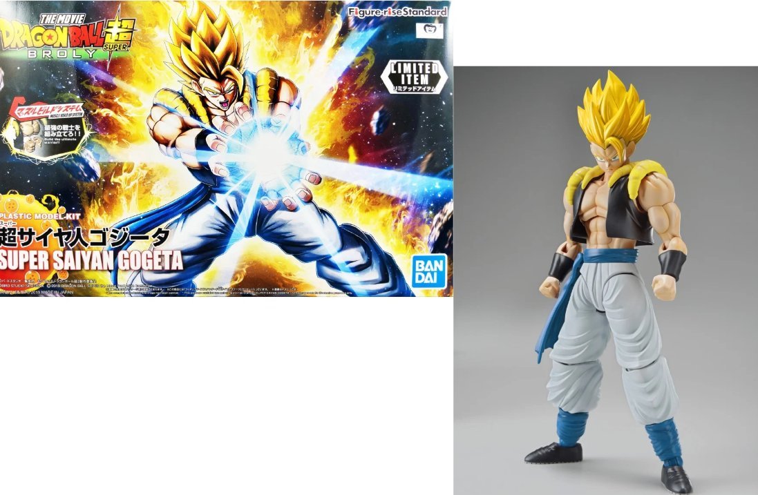 dragon ball super - figure-rise standard super s. gogeta - model kit