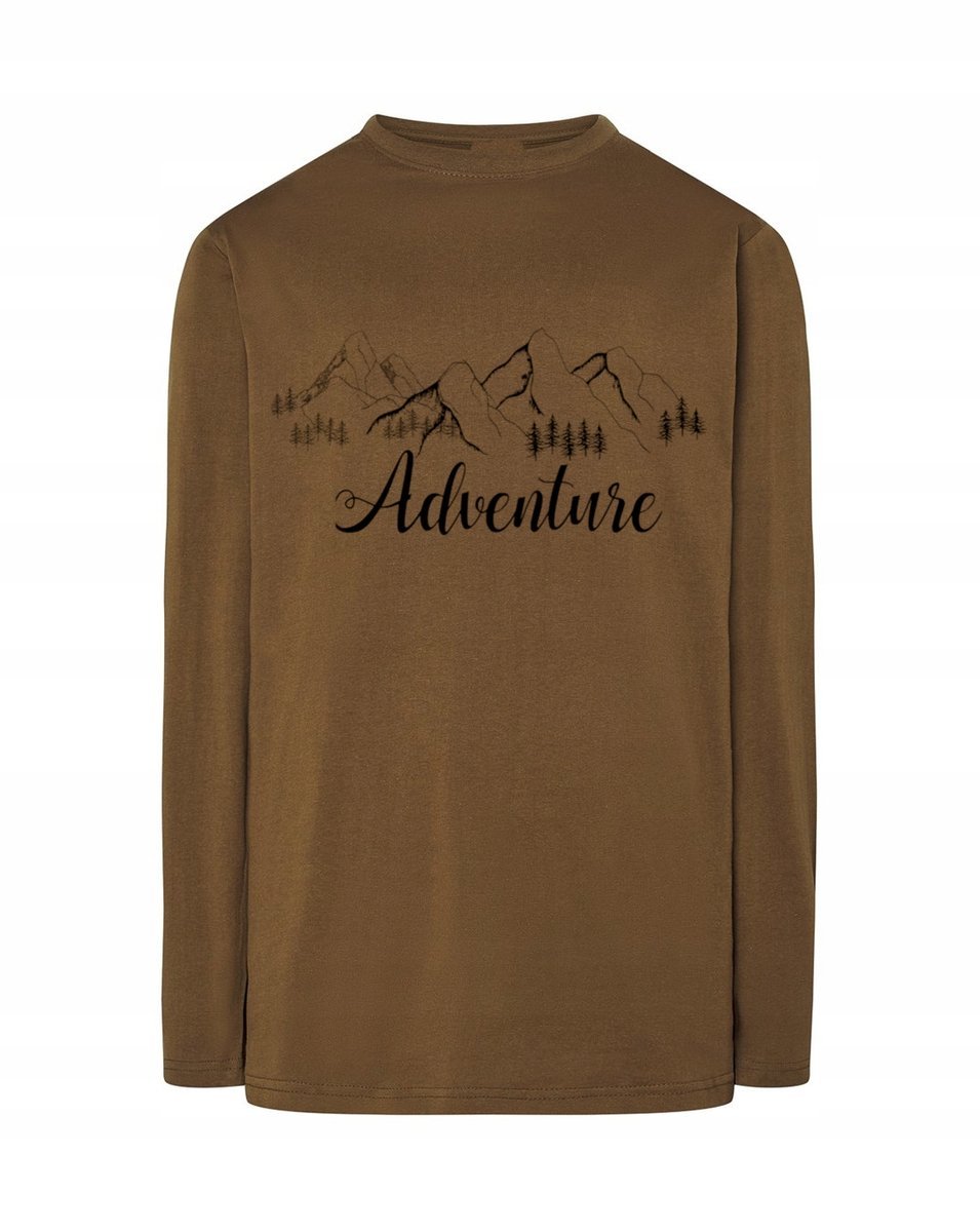 Longsleeve męski nadruk Przygoda Adventure r.M