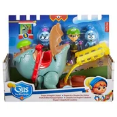 Figurki dla dzieci - Zestaw figurek Gus Mały wielki rycerz Smok + Rycerska katapulta HGP55 - miniaturka - grafika 1