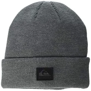 Quiksilver Męska czapka beanie, Medium Grey Wash, Jeden rozmiar - Czapki damskie - miniaturka - grafika 1