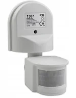 Akcesoria do oświetlenia - Czujnik ruchu Pir Zewnętrzny Led 180st. IP44 Biały - miniaturka - grafika 1