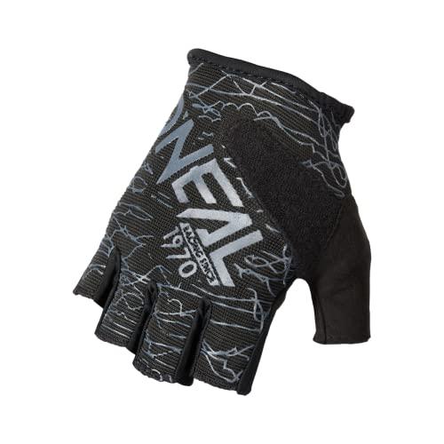 O'NEAL Rękawiczki rowerowe męskie i damskie Drop Fingerless Glove V.17 I MTB DH FR Downhill Freeride, rękawiczki bez palców z wkładkami żelowymi, antypoślizgowe, czarno-szare, rozmiar M