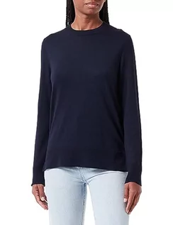 Bluzy damskie - BOSS Damska bluza z dzianiny, ciemnoniebieski, XL - grafika 1