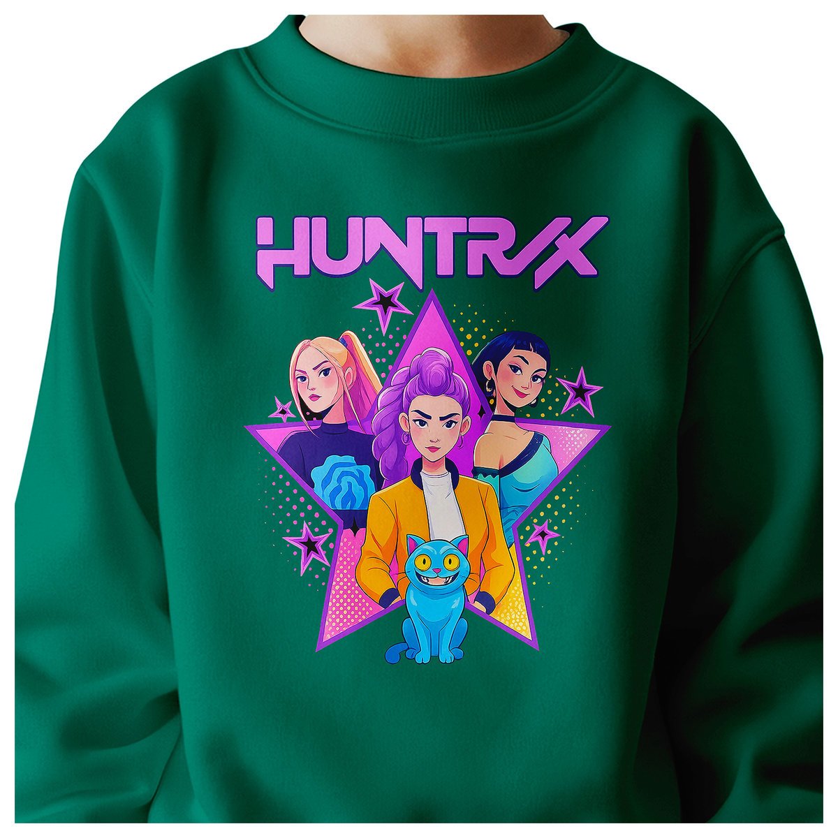 BLUZA DZIECIĘCA KPOP DEMON HUNTERS HUNTRIX 122-128 BAWEŁNIANA JAKOŚĆ