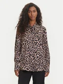 Koszule damskie - Guess Koszula W5YH03 WF1T2 Brązowy Regular Fit - miniaturka - grafika 1