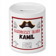 Skarbonki - Skarbonka 330 ml Dla Kamila Syna Dziecka Prezent z Nadrukiem ze Zdjęciem - miniaturka - grafika 1