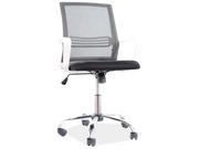 Fotele i krzesła biurowe - Signal FOTEL OBROTOWY Q-844 CZARNY/BIAŁY STELAŻ OBRQ844CB - miniaturka - grafika 1