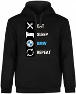 Bluzy męskie - BLUZA MĘSKA Z KAPTUREM DLA FANA BMW M POWER M3 M5 M4 CZARNA R-XXL A347 - miniaturka - grafika 1
