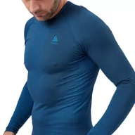 Koszulki sportowe męskie - Koszulka termoaktywna męska z długim rękawem Odlo Performance Warm Eco - miniaturka - grafika 1