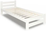 Łóżka - Białe Skandynawskie Łóżko Pojedyncze 90X200 F7-G38 - miniaturka - grafika 1