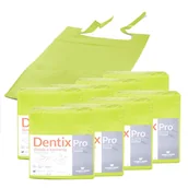 Sprzęt i akcesoria stomatologiczne - Śliniak dentystyczny z kieszonką 39cm x 48cm limonkowy podfoliowany 54g DentixPro 400szt - miniaturka - grafika 1