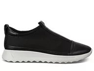 Sneakersy damskie - Sneakersy ECCO FLEXURE czarne wsuwane skóra 35 - miniaturka - grafika 1