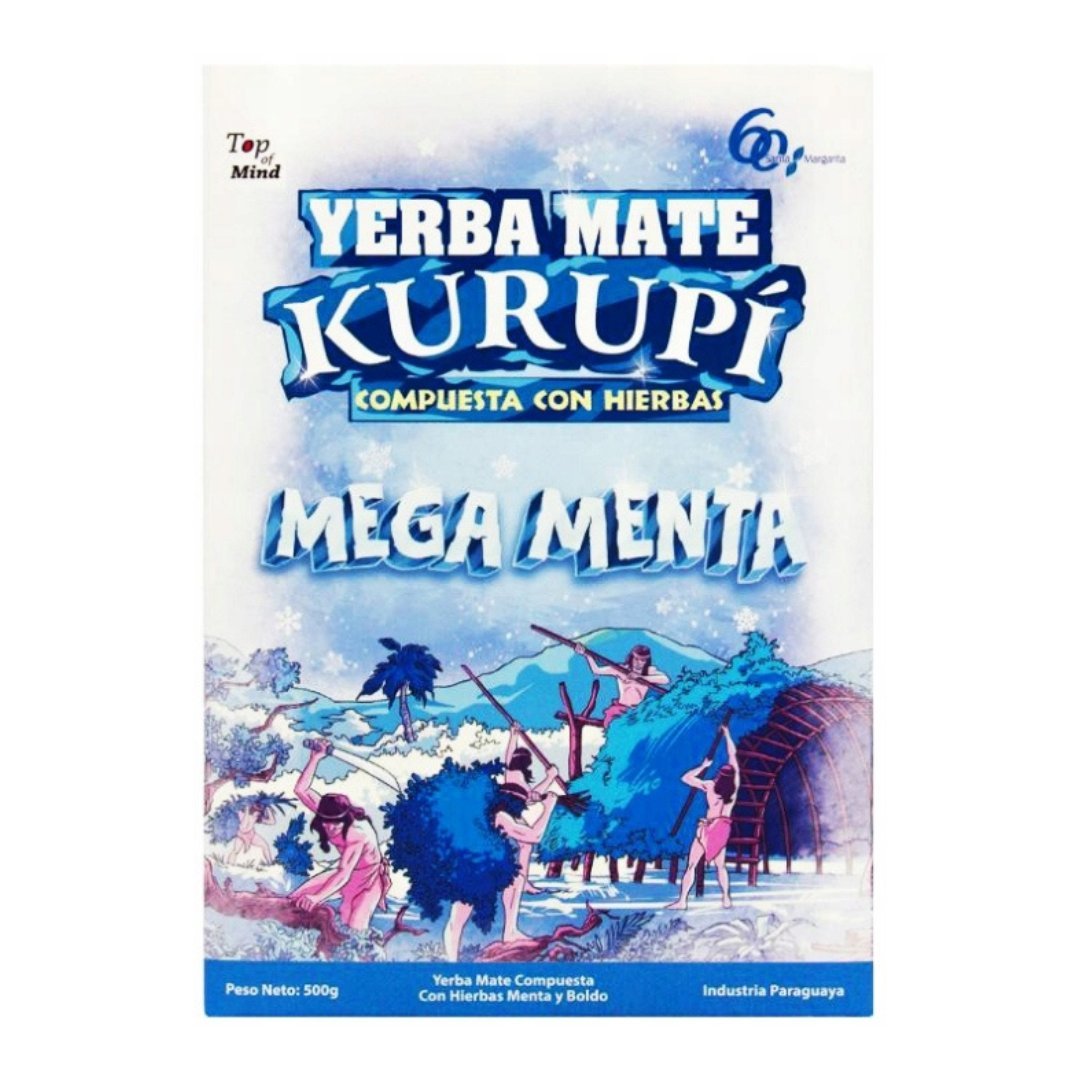 Yerba Mate KURUPI MEGA MENTA 500g