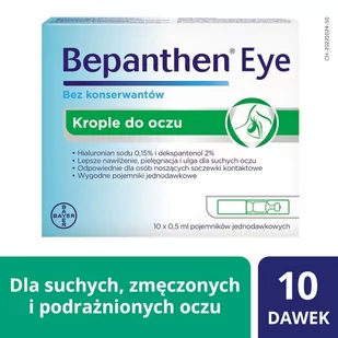 BAYER Bepanthen Eye 10x0,5 ml - Krople do oczu - miniaturka - grafika 1