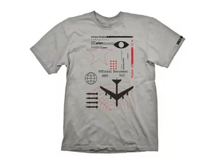 GAYA ENTERTAINMENT GAYA ENTERTAINMENT T-Shirt Call of Duty Cold War "Radar" Jasnoszary M | - Gadżety dla graczy - miniaturka - grafika 1