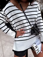 Swetry damskie - Sweter damski HECATE biały MY2017 - miniaturka - grafika 1