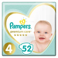 Pieluchy - Pampers Pieluchy jednorazowe Premium Care 4 Maxi 8-14 kg 52 sztuki) - miniaturka - grafika 1