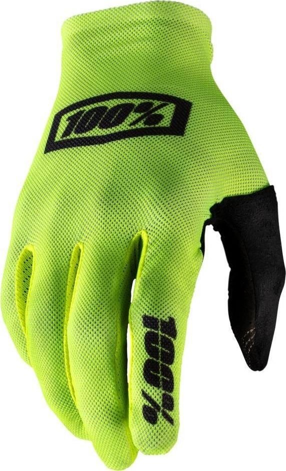 100% Rękawiczki 100% CELIUM Glove fluo yellow black roz. L długość dłoni 193-200 mm NEW