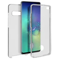 Etui i futerały do telefonów - Etui 360° do Samsunga Galaxy S10 Plus Elastyczny przód i sztywny tył — przezroczyste - miniaturka - grafika 1