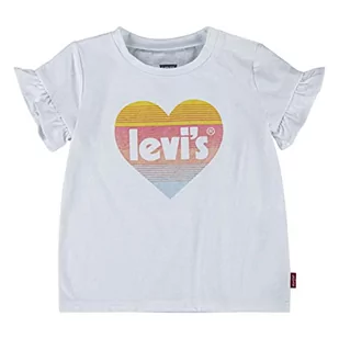 Levi's Kids Koszulka dziewczęca Lvg z krótkim rękawem z trzepaczką, Plasterek ananasa, 12 Miesiące - Koszulki dla dziewczynek - miniaturka - grafika 1