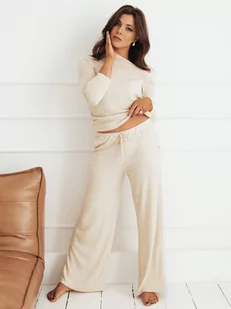 Spodnie damskie NELIS jasnobeżowe Dstreet UY1840 - Spodnie damskie - miniaturka - grafika 1