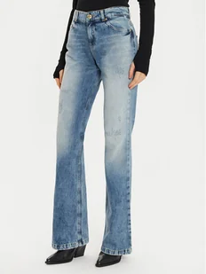 Just Cavalli Jeansy 77PAB513 Niebieski Flare Fit - Spodnie damskie - miniaturka - grafika 1