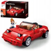 Klocki - Klocki Sluban B1028 czerwony samochód sportowy - miniaturka - grafika 1