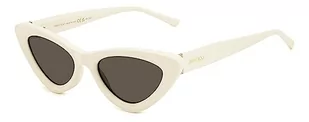 Jimmy Choo ADDY/S Okulary Słoneczne Ivory/Brown Shaded 52/19/145 Kobieta - Okulary przeciwsłoneczne - miniaturka - grafika 1