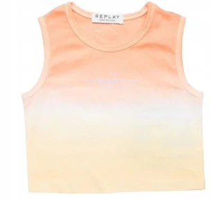 Replay Top Dziecięcy Bawełniany Na Ramiączkach Z Napisem 106 Kya - Koszulki i topy damskie Replay Top Dziecięcy Bawełniany Na Ramiączkach Z Napisem 106 Kya - Koszulki i topy damskie - miniaturka - grafika 1