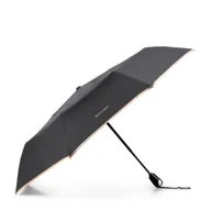 Parasole - Parasol automatyczny z ozdobną lamówką czarno - złoty - miniaturka - grafika 1