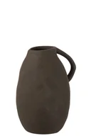 Dzbanki i imbryki - Wazon Dzbanek Ceramiczny Czarny Średni - miniaturka - grafika 1