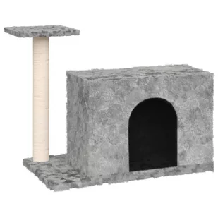 Lumarko Drapak dla kota z sizalowym słupkiem, jasnoszary, 51 cm! - Drapaki dla kotów - miniaturka - grafika 3