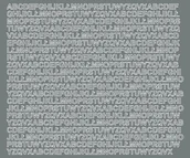 Pasmanteria - Litery samoprzylepne z połyskiem, szare, 7 mm - miniaturka - grafika 1