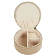 Biżuteria - akcesoria - Szkatułka sztruksowa Velo brązowa - miniaturka - grafika 1