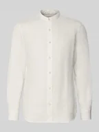 Koszule męskie - Koszula lniana o kroju regular fit ze stójką - miniaturka - grafika 1