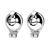 Wieszaki łazienkowe - Komplet 2 haczyków na przyssawki Forte srebrny - miniaturka - grafika 1