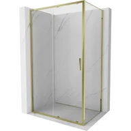 Kabiny prysznicowe - Mexen Exo kabina prysznicowa rozsuwana 140 x 85 cm, transparent, złota - 8151-140-085-50-00 - miniaturka - grafika 1
