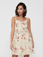 Sukienki - ONLY Sukienka letnia Karmen 15177478 Beżowy Regular Fit - miniaturka - grafika 1