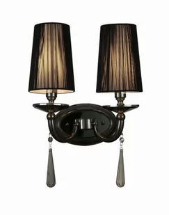 Lumina Deco Kinkiet FABIONE czarny W2 LDW 1200-2 BK - Lampy ścienne - miniaturka - grafika 1